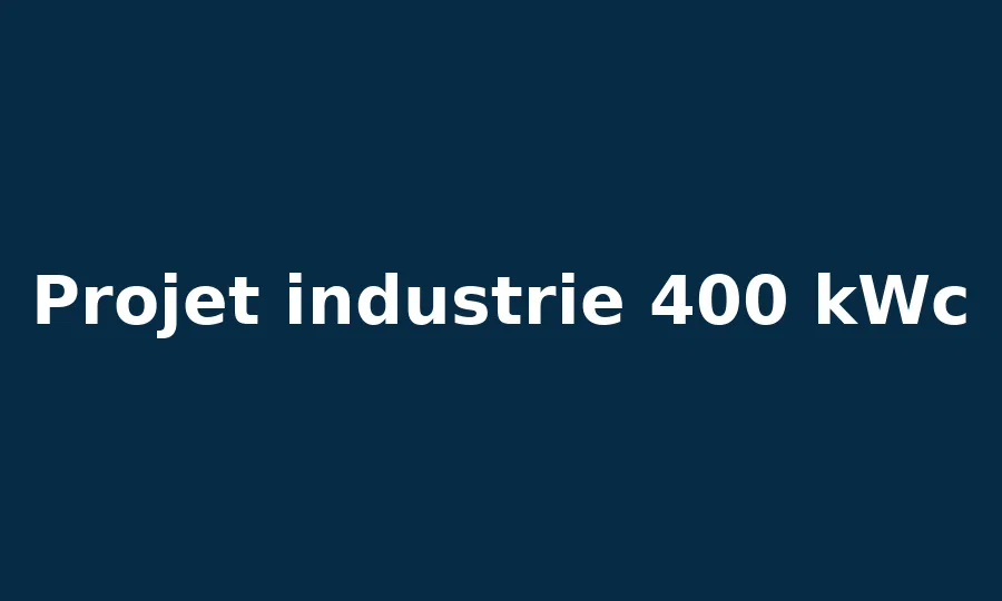 Toiture solaire sur site industriel
